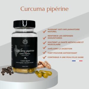 GÉLULES CURCUMA & PIPÉRINE – Anti-Inflammatoire Naturel
