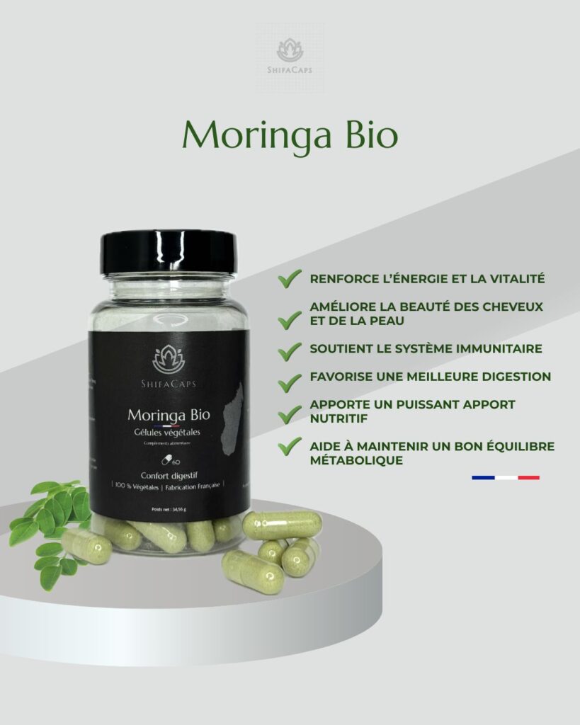 GÉLULES MORINGA BIO – Energie & Detox Naturel